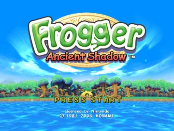 Frogger - Ancient Shadow screen shot title